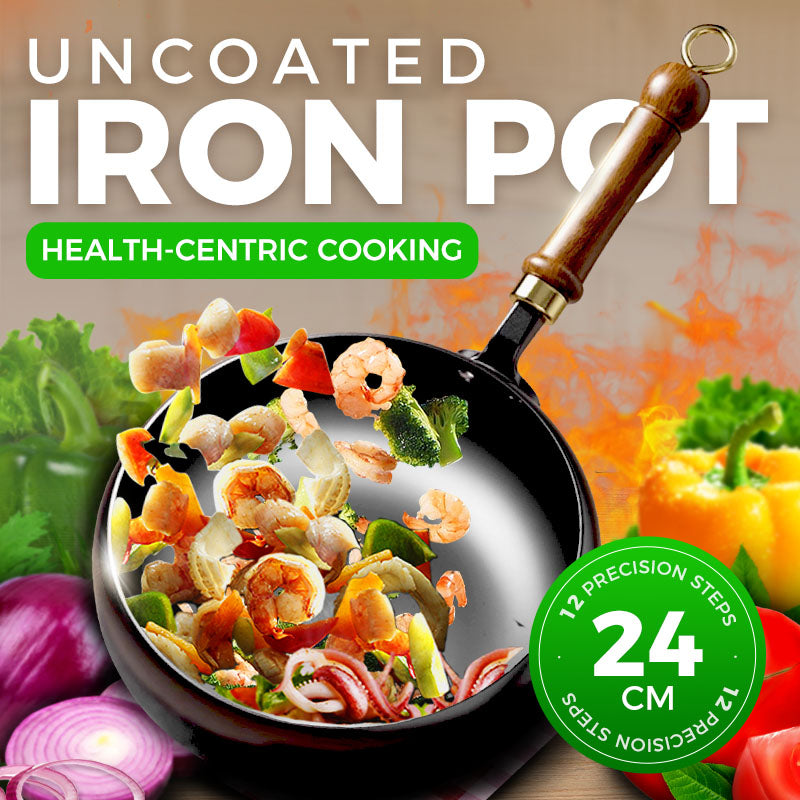 ⏳Limited-time 50% Off⏰Elevate Your Cooking With Uncoated Thick Iron Pot🍲✨