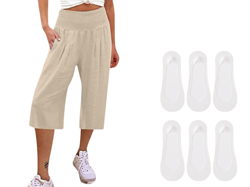 ☀️2026 HOT SALE 50% OFF🌿Lightweight Elastic Waist Crop Pants for Women
