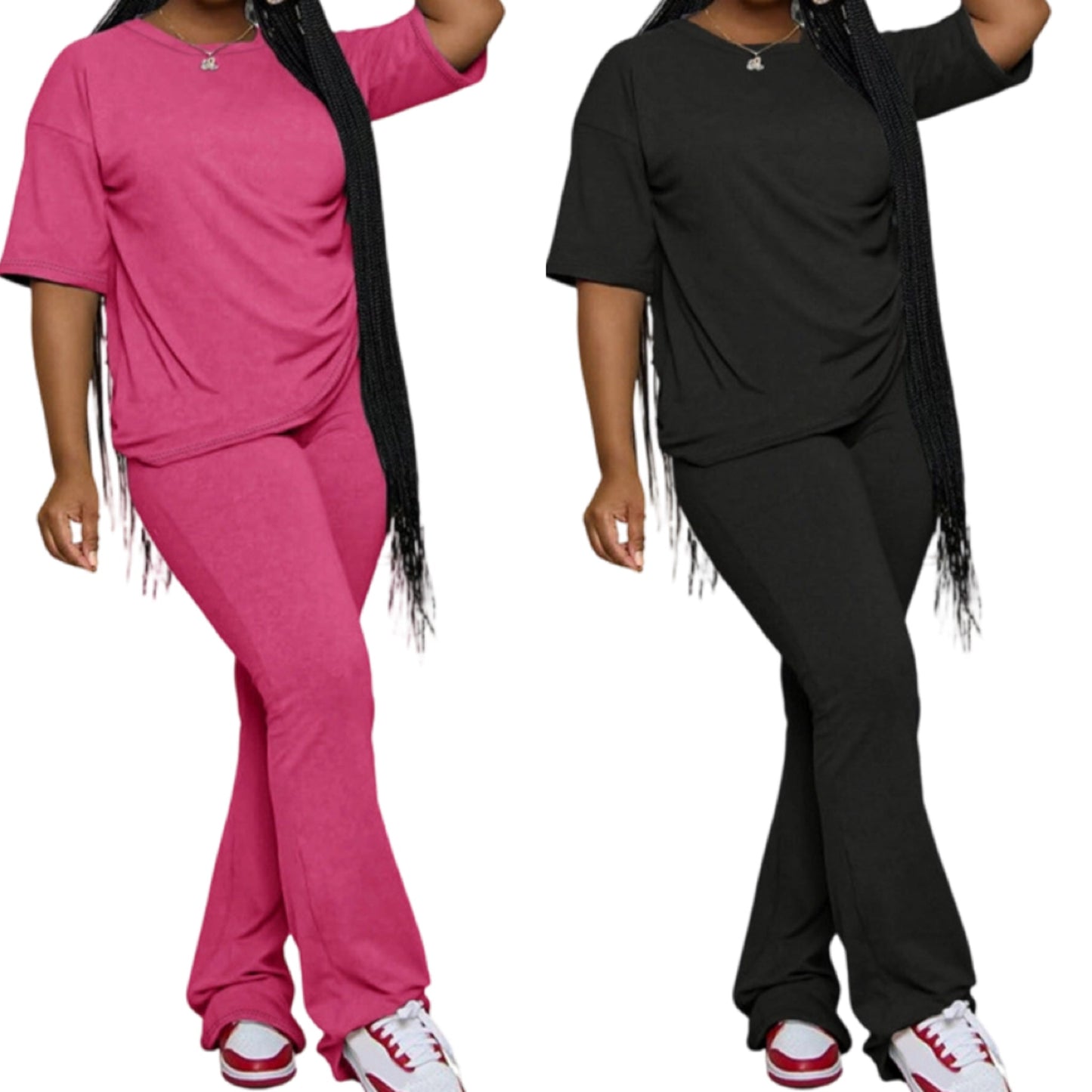 💥✨Limited-time 50% Off Special Offer - Women's Short Sleeve Top and Long Pants Set