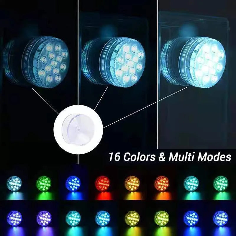 😍Underwater LED Lights (With Wireless Remote Control)🌈 Turn Your Pool Into A Party In Seconds 💦✨