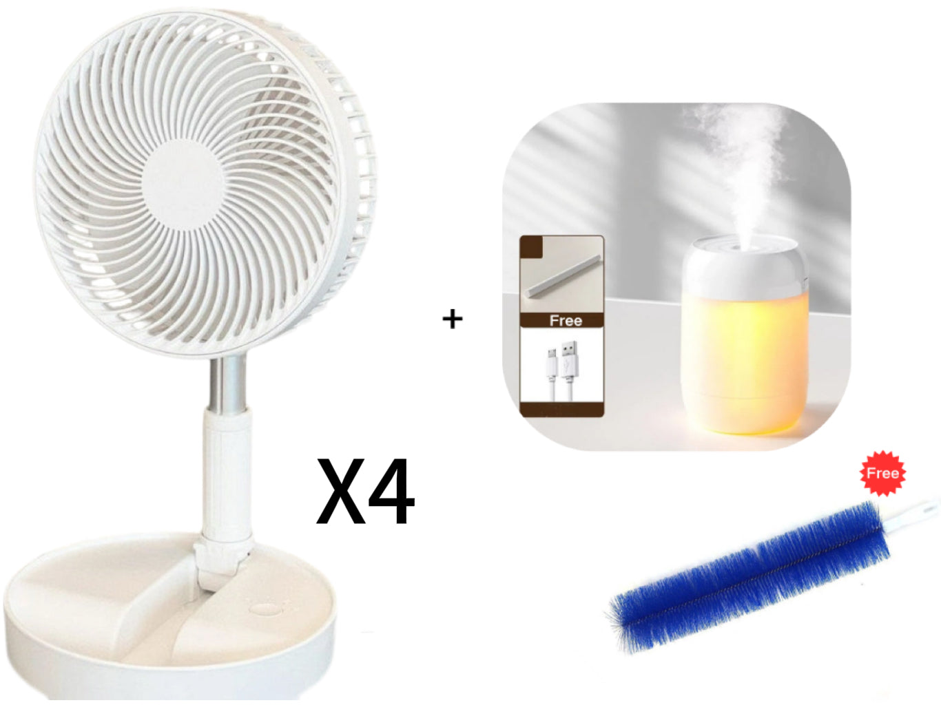 🌬️❄️Portable Multifunctional Telescopic Floor Fan - Stay Cool Anywhere✨