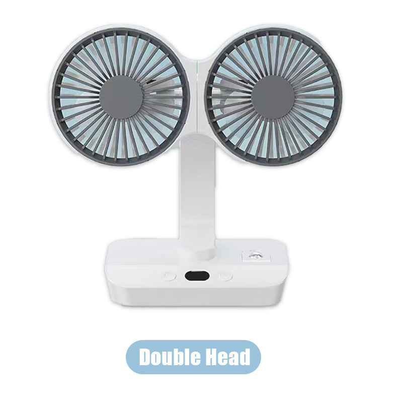 ⏳Time-limited Special⏰Desktop Oscillating Dual Head Fan🌬️ Powerful, Silent, Versatile😎