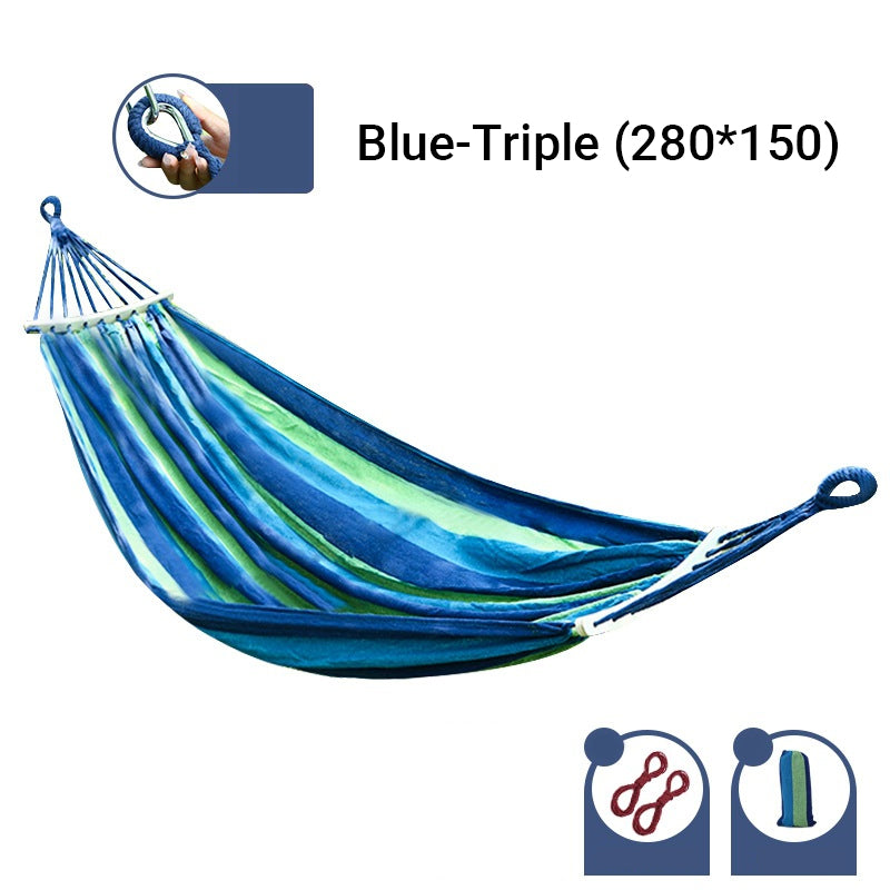 🏡Reinforced & Multi-Person Striped Hammock🌞 Your New Favourite Summer Spot