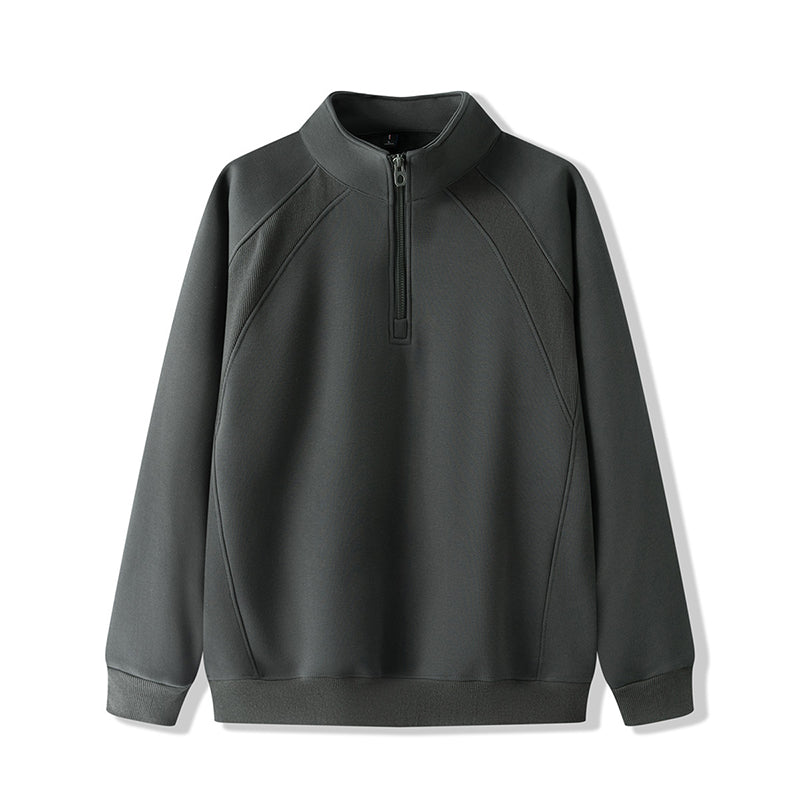 🔥 Men’s Plus-Size Quarter-Zip Pullover Sweatshirt — Thick, Warm & Built for Comfort | NOW 55% OFF!