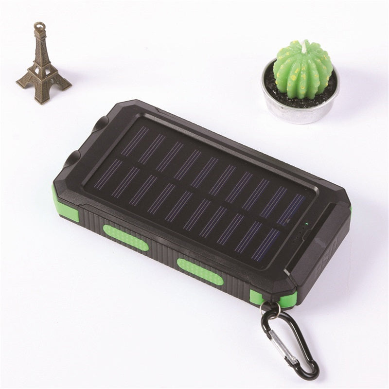 š„10000mAh Portable Solar Power Bank, Solar Powered Charger with Dual LED Flashlights, Power Bank for Travel, Campingā”