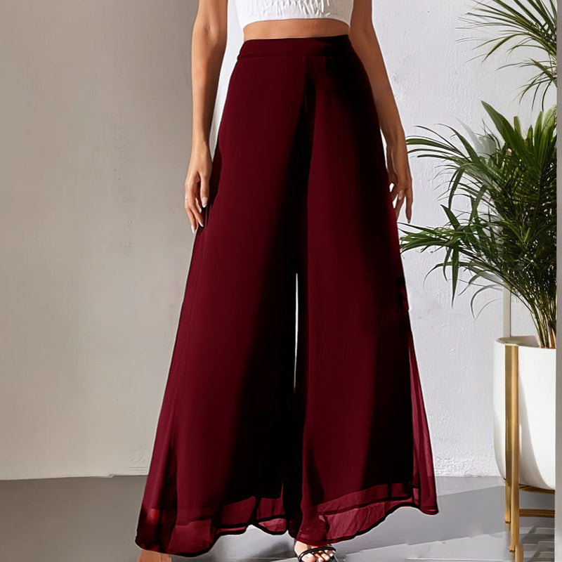 ✨ Chic & Comfortable: Women's Flowing Chiffon Wide-Leg Pants For Every Occasion ✨