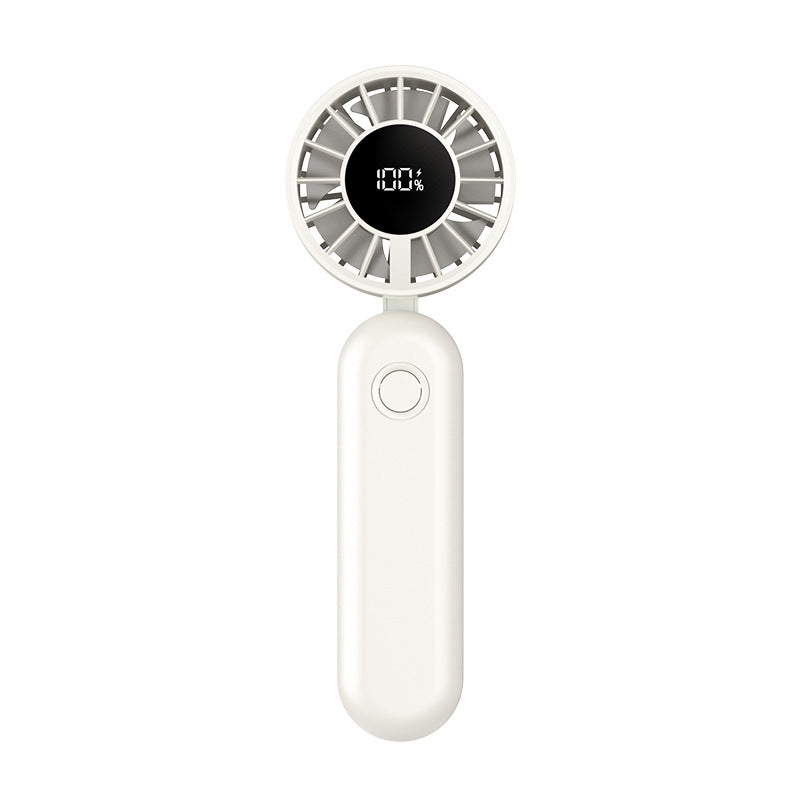 ❄️ Beat The Heat Anywhere! 🌬️Portable Handheld Fan With 5 Speeds & LED Display