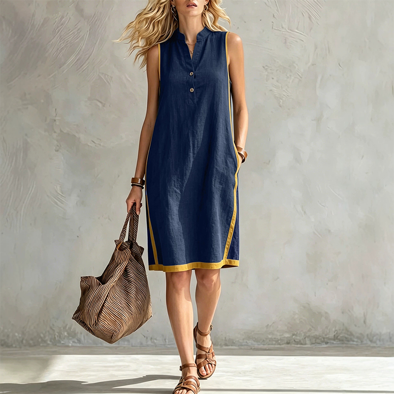 💃✨ Women's V Neck Sleeveless Loose Dress - Cool, Flattering & Effortlessly Stylish