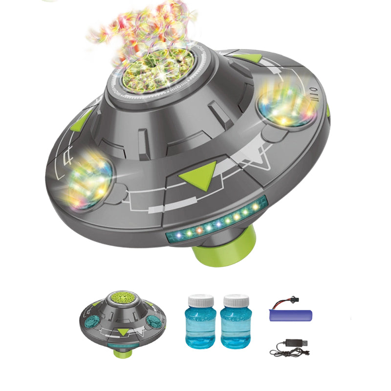 📢📢50% OFF !! ⏰Smart Rotating UFO Bubble Machine – Magical Outdoor Fun For Kids✨