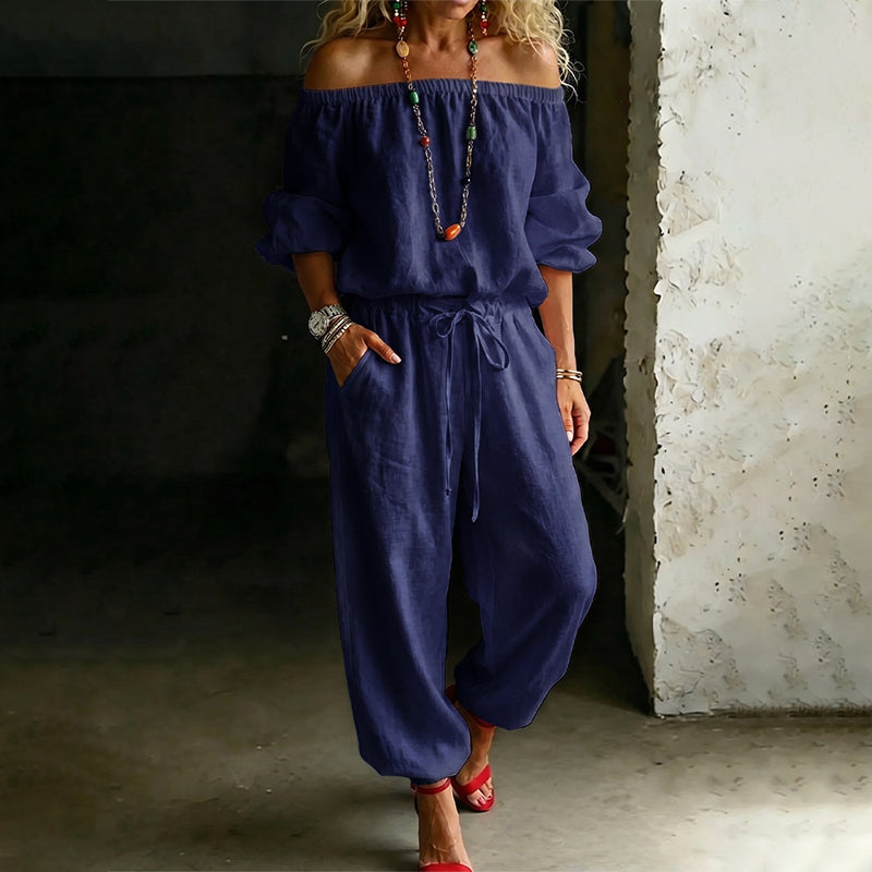 🌸Women's Off Shoulder Jumpsuit – Effortless Chic With A Flattering Fit ✨