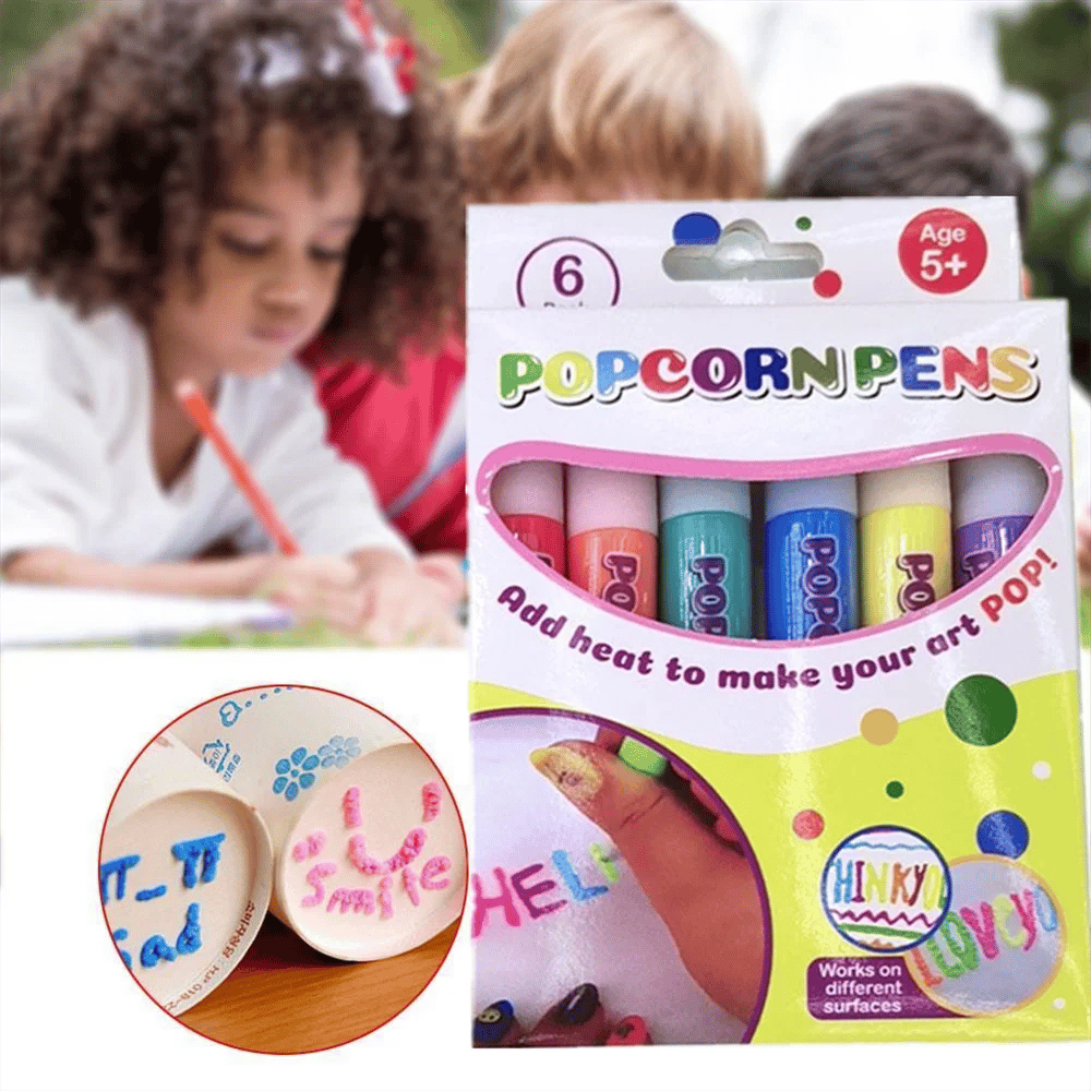 💥Surprise Price: Only £7.99!!🎁🔮Magic Pen – Draw 3D with one stroke!🎄 DIY Bubble Popcorn Drawing Pens& Buy 3 Pay 2 🔥