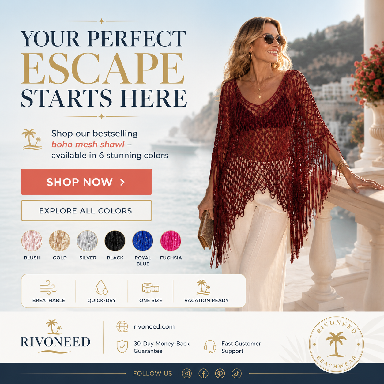 🏆 Sonderpreis letzter Tag 💲12.8! 💐 Sommerliches Metallic Häkel-Cover-Up – leicht, fließend & mühelos stylisches Sommer-Outfit