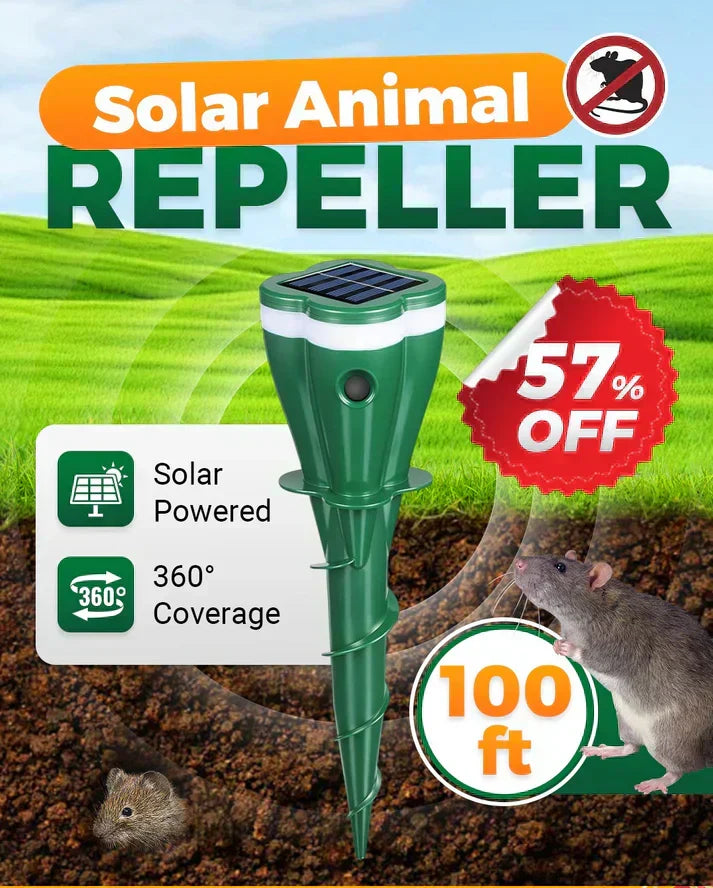 Hot Sale 50% OFF☘️Solar Powered Waterproof Animal Repellent
