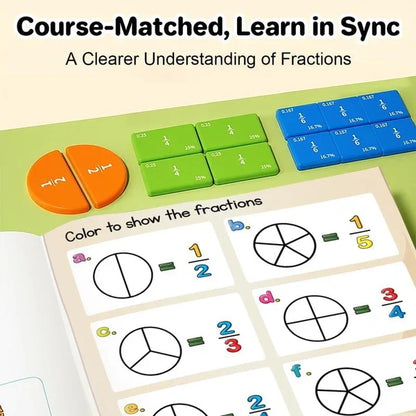 🏅LAST DAY SPECIAL PRICE📚🧲Magnetic Fraction Demonstration Book