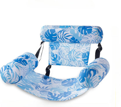 ⏳Time-Limited Special-46% off⏰Inflatable Floating Chair – Tropical Leaf & Ultra-Light 260g 🌊