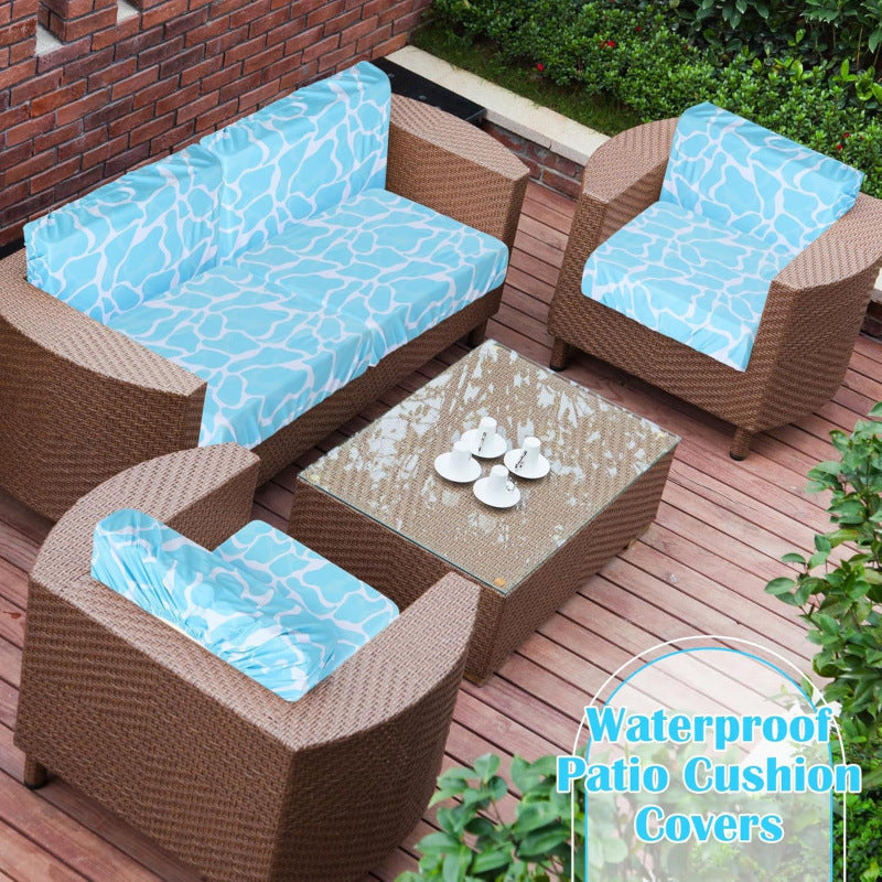 🪑🌿Patio Sofa Cushion Cover – Stretch, Water-Resistant ✨