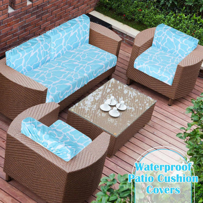 🪑🌿Patio Sofa Cushion Cover – Stretch, Water-Resistant ✨