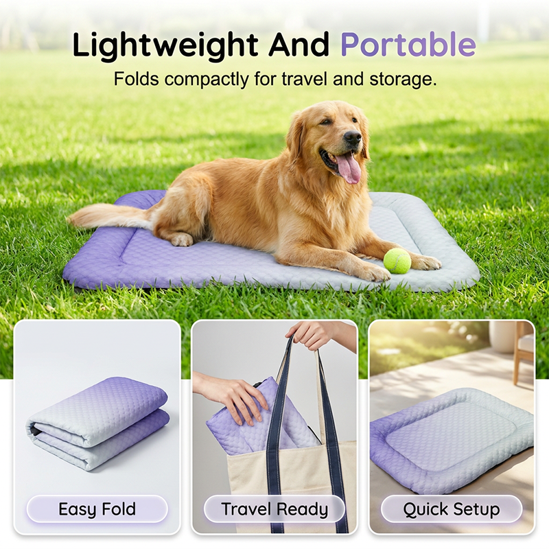 🎁Last Day Promotion 60% OFF🔥Pet Cooling Mat for Dogs & Cats 🐾  Naturally Cool Ice-Silk Pad • Breathable, Washable & Soft 🌿  For Floors, Sofas & Car Travel • Multiple Sizes • Gradient Colours ☀️🐶🐱