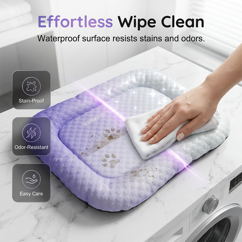 🎁Last Day Promotion 60% OFF🔥Pet Cooling Mat for Dogs & Cats 🐾  Naturally Cool Ice-Silk Pad • Breathable, Washable & Soft 🌿  For Floors, Sofas & Car Travel • Multiple Sizes • Gradient Colours ☀️🐶🐱