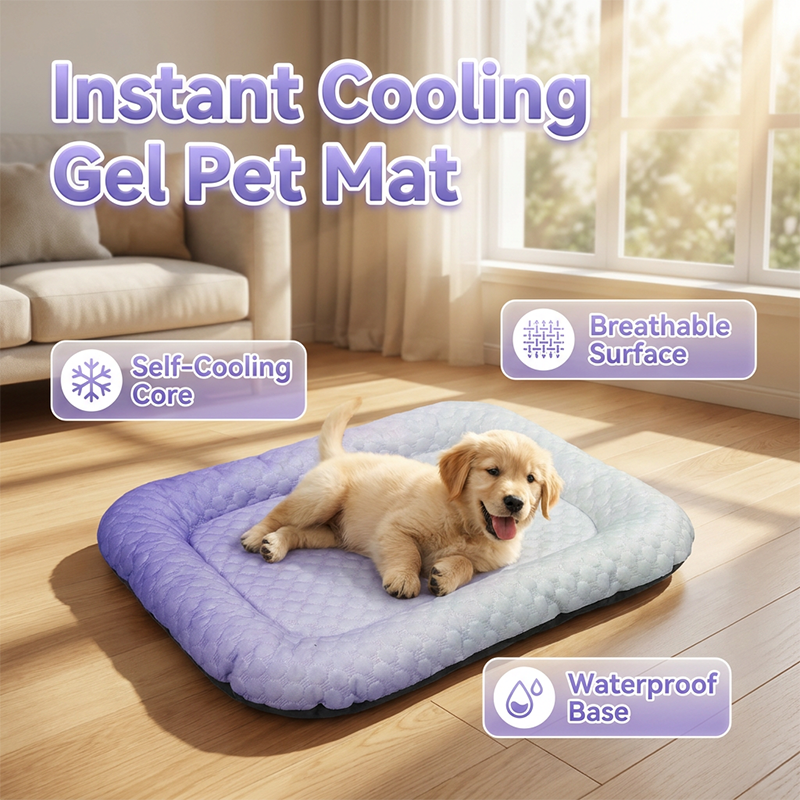 🎁Last Day Promotion 60% OFF🔥Pet Cooling Mat for Dogs & Cats 🐾  Naturally Cool Ice-Silk Pad • Breathable, Washable & Soft 🌿  For Floors, Sofas & Car Travel • Multiple Sizes • Gradient Colours ☀️🐶🐱