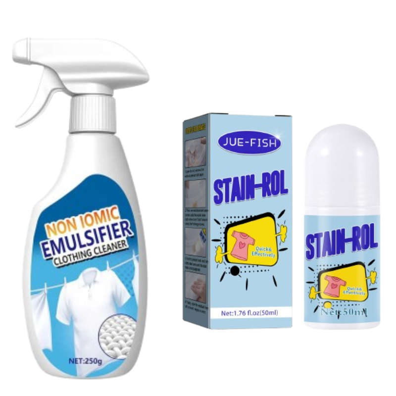 🔥 50 % RABATT! ⏰ Fleckenentferner für Kleidung – Entfernt Kaffee-, Wein- und Ölflecken in Sekunden! 🧼👕