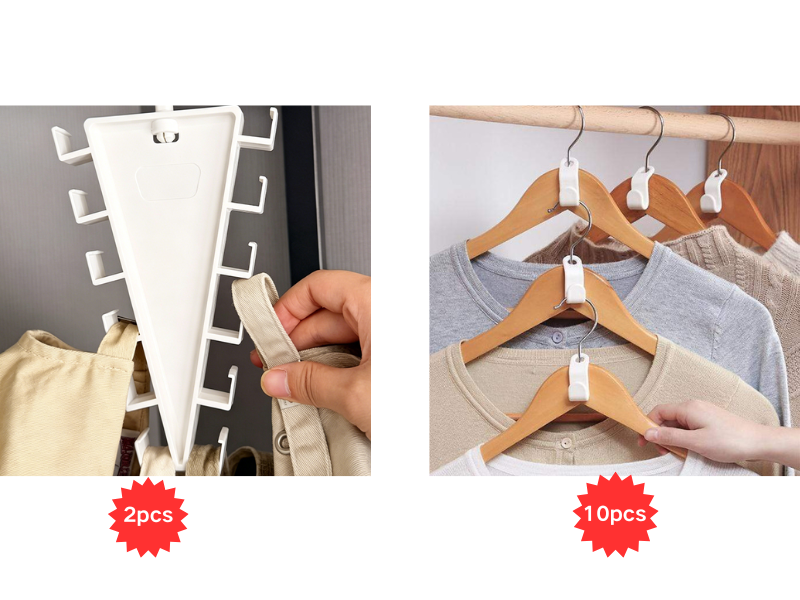 ⏳LIMITED-TIME DEAL! 🏠 Buy 1 Get 1 Free – Triangle Closet Organizer for Clothes, Accessories & More 💖