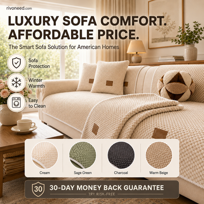 🐶Thickened Non-Slip Sofa Cover – Ultra-Soft, Washable, Scratch-Resistant & Pet-Friendly, 4 Colours 🛋️✨