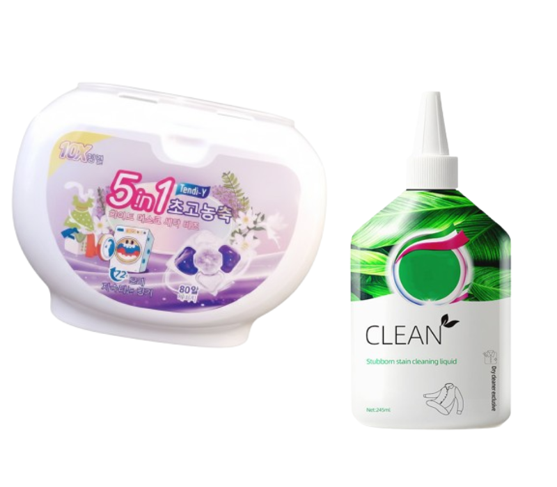 🌸🧺5-in-1 White Musk Laundry Detergent Pods (80PCS)✨ Say Goodbye to Stains