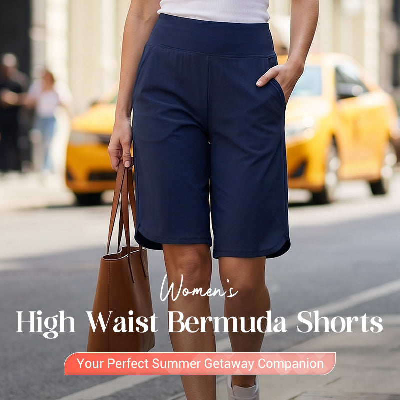⏰Last Day Sale 60% OFF🔥Women's High-Waist Yoga Shorts with Pockets