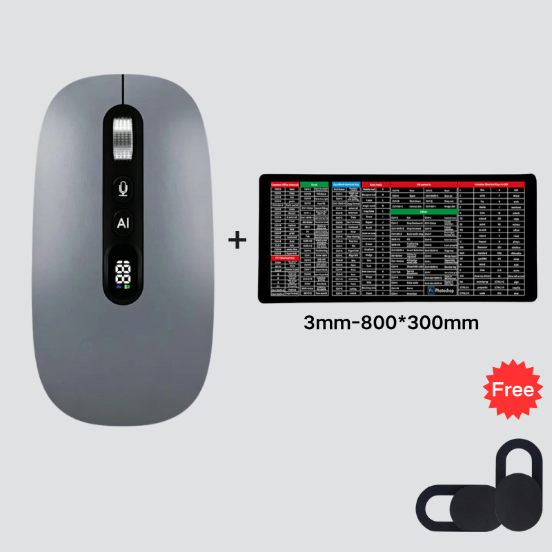 🖱️💬AI Smart Voice Wireless Mouse – Type 1600 WPM By Speaking ⚡