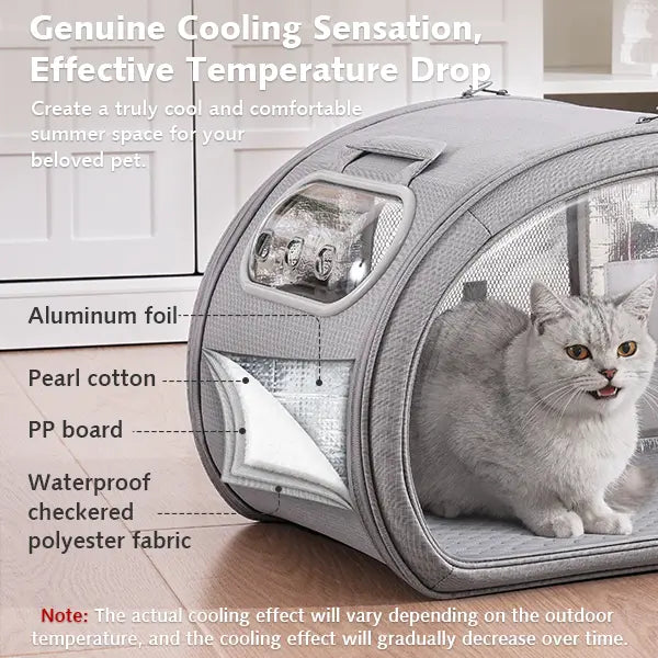 🐾Luxury Space Capsule Style Air-Conditioned House – Keep Your Furry Friend Cool, Calm & Comfortable Anywhere✨