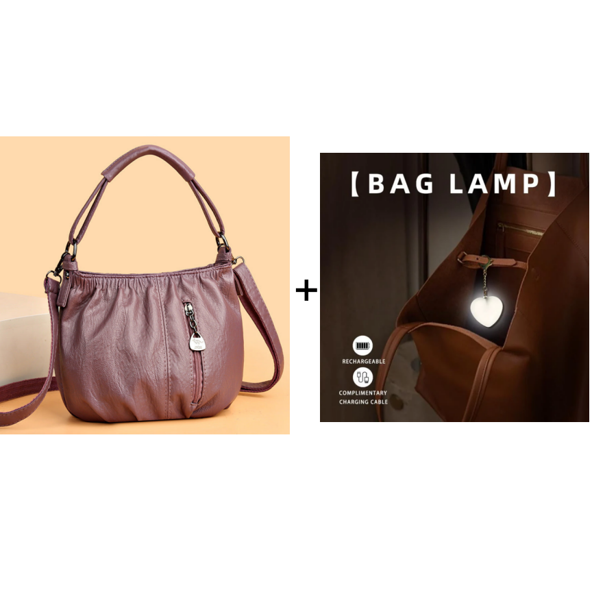 🔥🎁New arrival 50% OFF💥🔥Casual Pleated Bucket Soft Leather Handbag Shoulder Bag