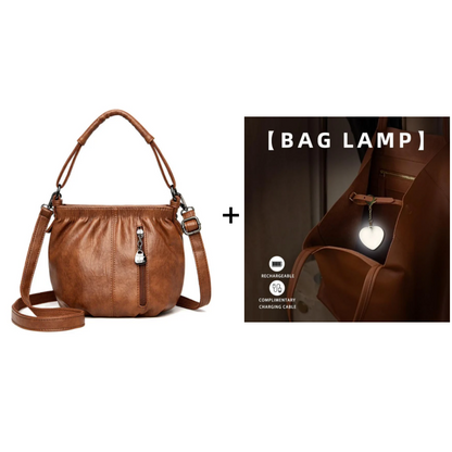 🔥🎁New arrival 50% OFF💥🔥Casual Pleated Bucket Soft Leather Handbag Shoulder Bag