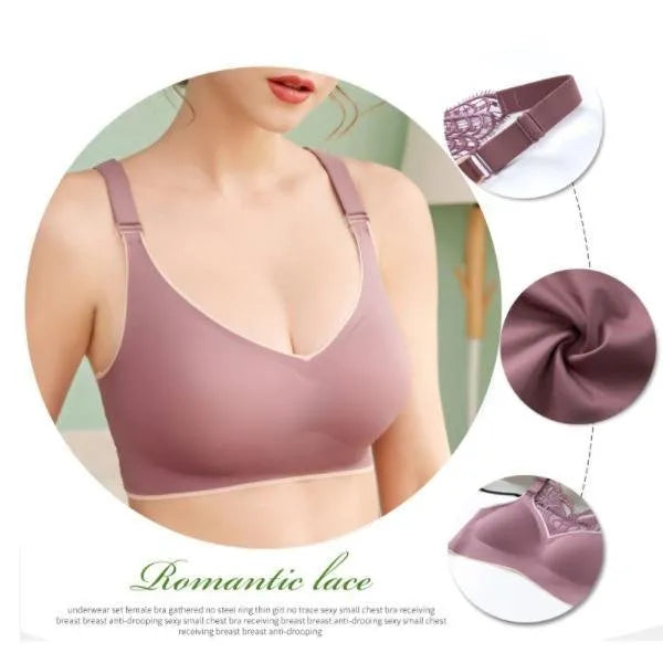 🎁Hot Sale 55% OFF⏳Butterfly Embroidery Wirefree Bra – Wire-Free Lift & All-Day Support ✨