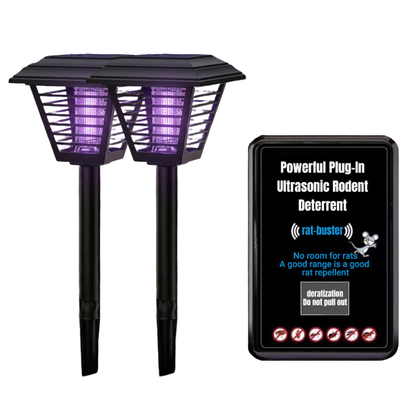 Solar-Powered 2-in-1 Mosquito Zapper & Garden Light🔥🦟 Bye Bye Mosquitoes – Hello Summer Nights! ☀️
