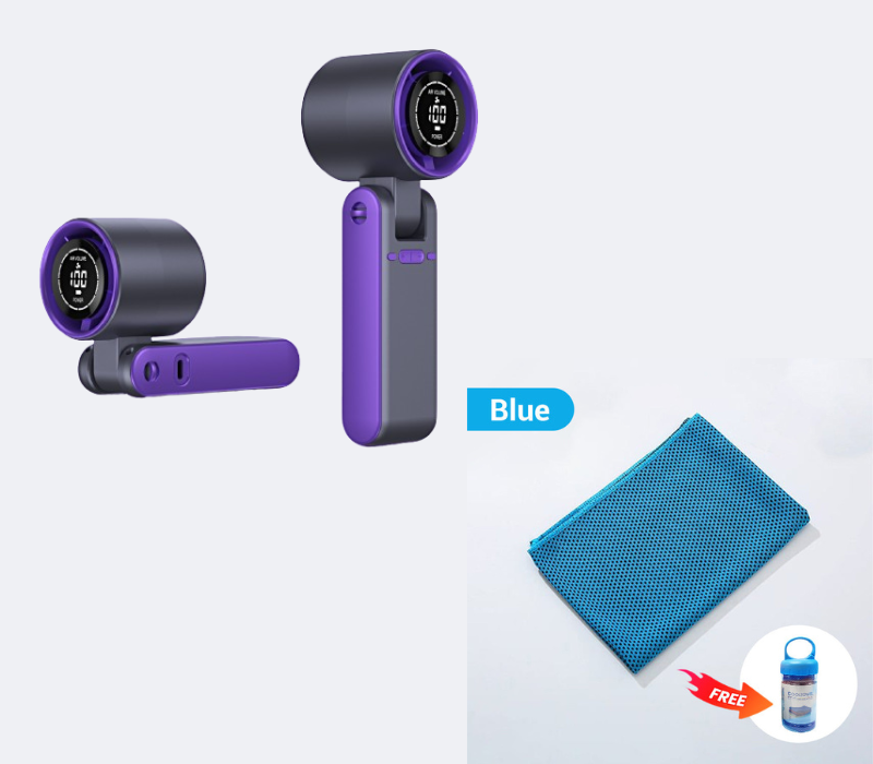 Portable Handheld Fan with LED Digital Display🌬️ Stay cool—Anytime, Anywhere❄️