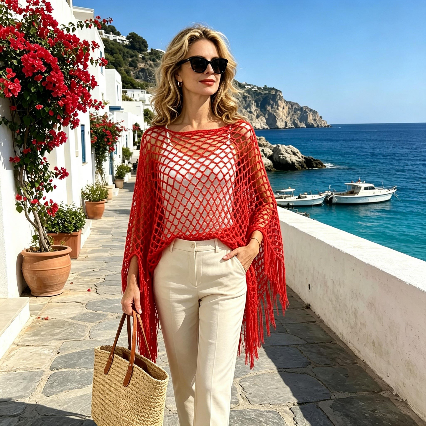 🏆 Sonderpreis letzter Tag 💲12.8! 💐 Sommerliches Metallic Häkel-Cover-Up – leicht, fließend & mühelos stylisches Sommer-Outfit