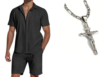 Summer Casual Breathable 2-Piece Set for Men🌞 Effortless Summer Style