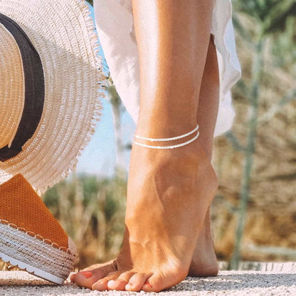 🥰Dainty Layered Waterproof Anklet🔥Buy 1 Get 1 Free