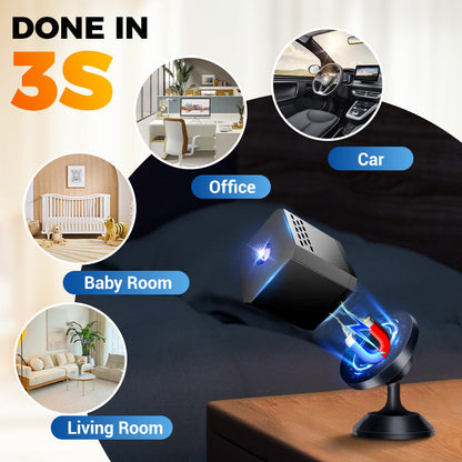 📹🌙 Mini Smart HD Security Camera – Night Vision, Motion Detection & Two-Way Audio 🔒