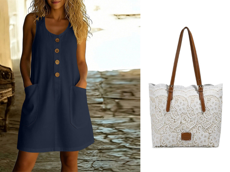 🌸Women's Solid Color U-Neck Sleeveless Cotton Linen Dress - Lightweight, Breezy & Ridiculously Comfy 💛
