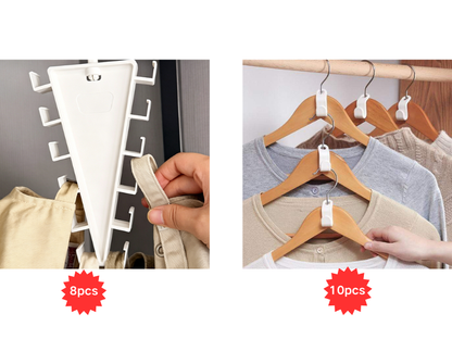 ⏳LIMITED-TIME DEAL! 🏠 Buy 1 Get 1 Free – Triangle Closet Organizer for Clothes, Accessories & More 💖