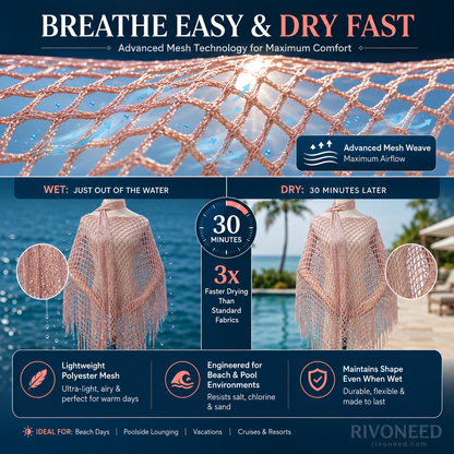 🏆 Sonderpreis letzter Tag 💲12.8! 💐 Sommerliches Metallic Häkel-Cover-Up – leicht, fließend & mühelos stylisches Sommer-Outfit