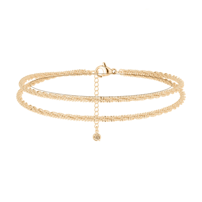 🥰Dainty Layered Waterproof Anklet🔥Buy 1 Get 1 Free