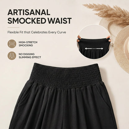 ☀️2026 HOT SALE 50% OFF🌿Lightweight Elastic Waist Crop Pants for Women
