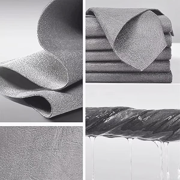 🌟Kitchen Essentials 🏠️🧼 One-Wipe Shine Magic Cleaning Cloth – No Fingerprints, No Water Marks!
