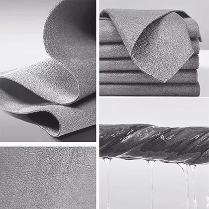 🌟Kitchen Essentials 🏠️🧼 One-Wipe Shine Magic Cleaning Cloth – No Fingerprints, No Water Marks!