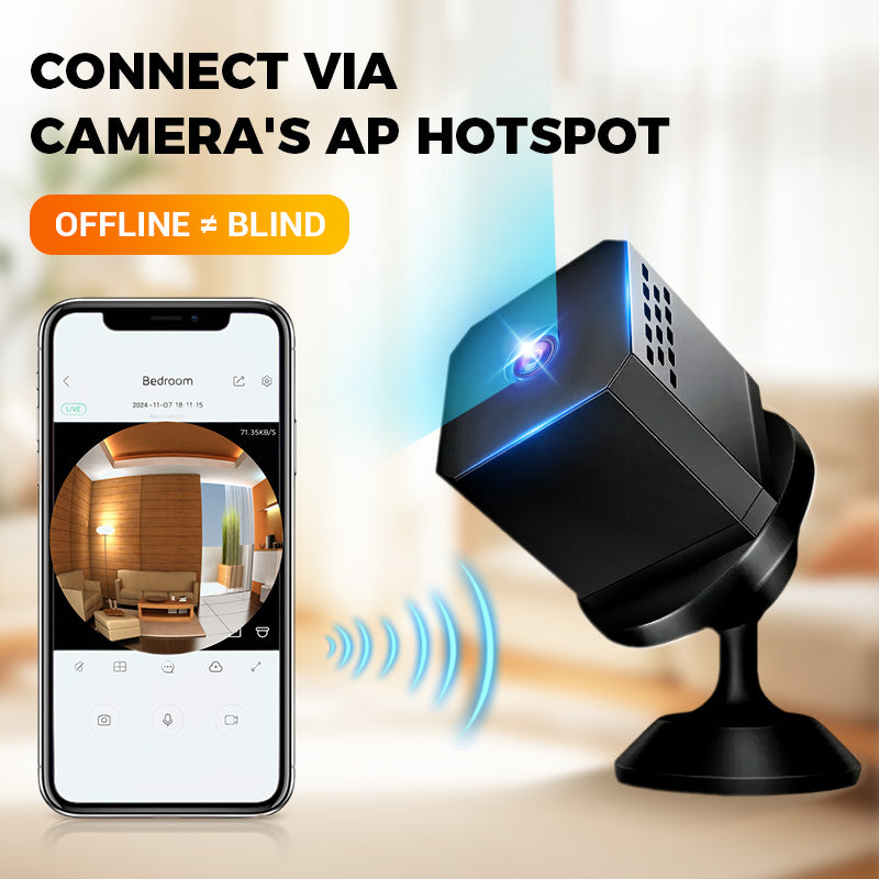 📹🌙 Mini Smart HD Security Camera – Night Vision, Motion Detection & Two-Way Audio 🔒