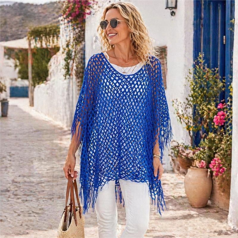🏆 Sonderpreis letzter Tag 💲12.8! 💐 Sommerliches Metallic Häkel-Cover-Up – leicht, fließend & mühelos stylisches Sommer-Outfit