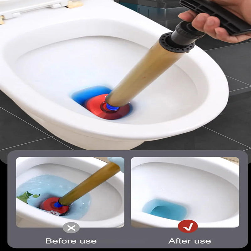 🚽High Pressure Toilet Plunger: Instant Unclogging, No Mess 💪